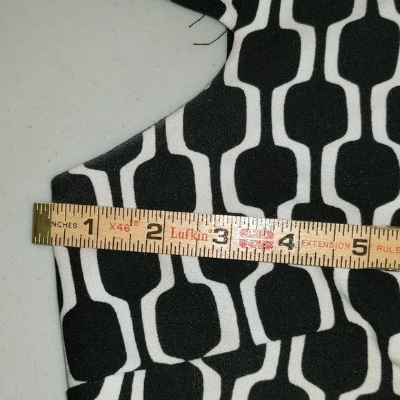 CB Established Women's Size 15 Geometric Print One Piece Lined Career Wear Dress - Picture 14 of 16